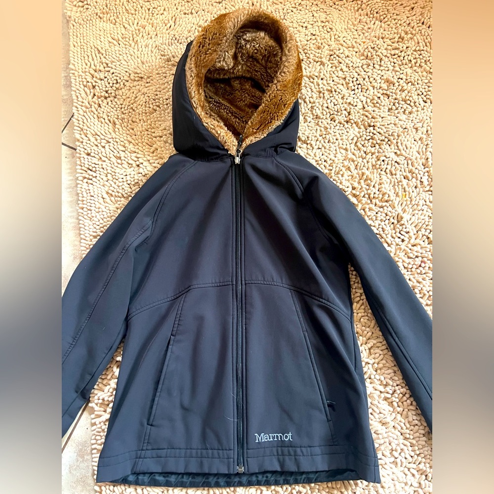 Marmot women fleece lined rain jacket medium